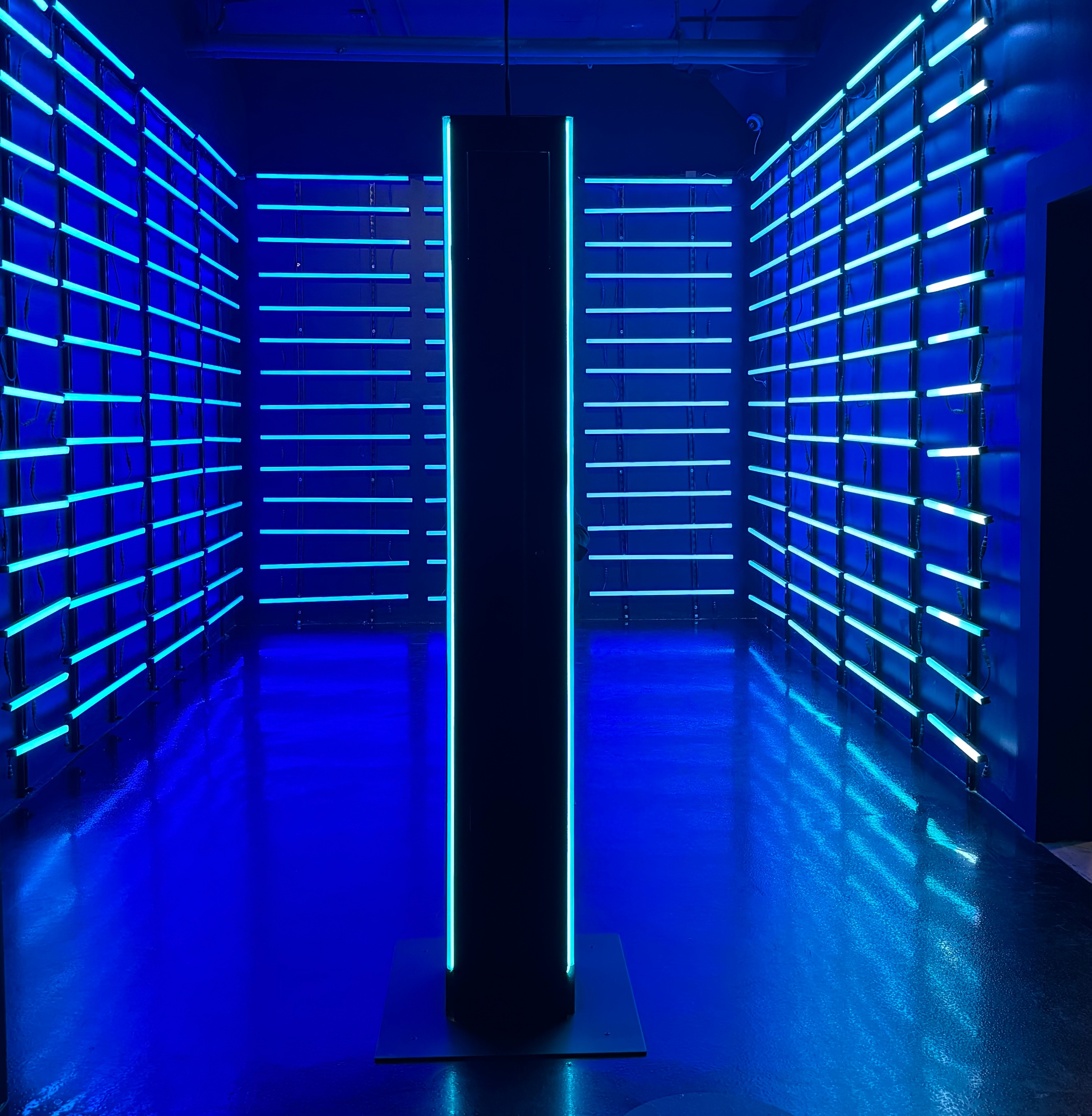 Picento photo point in an illuminated WNDR exhibit